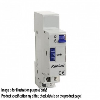 KANLUX 18730 | Kanlux vchodový automat DIN35 modul 1-7M - AS 1-7M - svetlo šedá, fialová