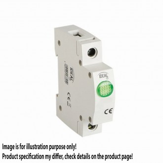 KANLUX 23321 | Kanlux LED kontrolka DIN35 modul, 3G - KLI-G - svetlo šedá, zelená