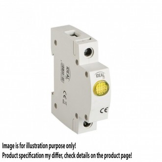 KANLUX 23322 | Kanlux LED kontrolka DIN35 modul, 3Y - KLI-Y - svetlo šedá, žltá