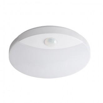 KANLUX 26520 | Sanso Kanlux stenové, stropné svietidlo - SANSO LED 15W-NW-SE - kruhový pohybový senzor 1x LED 1250lm 4000K IP44 biela