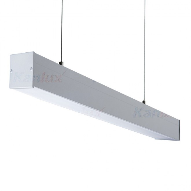 KANLUX 27415 | Alin-4LED Kanlux visiace 1200mm svietidlo - MATT - ALIN 4LED 1X120-SR - tehla určené pre T8 LED zdroje 1x G13 / T8 LED strieborný