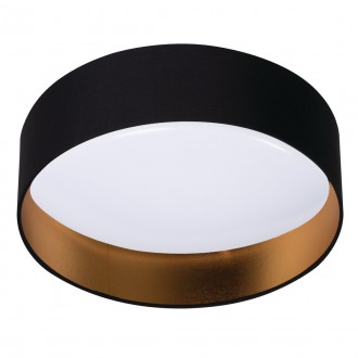KANLUX 36465 | Rifa Kanlux stropné svietidlo - RIFA LED 17,5W WW B/G - kruhový 1x LED 1450lm 3000K čierna, zlatý