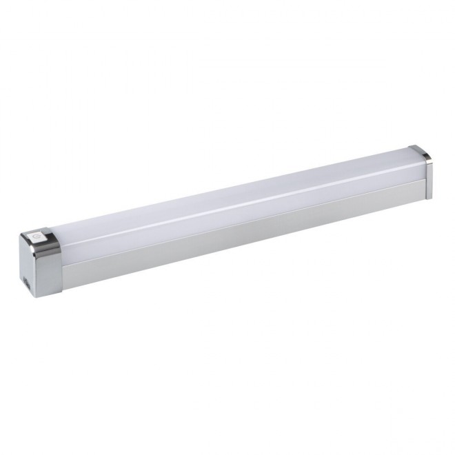 KANLUX 36658 | Akvo Kanlux stenové svietidlo - LIN-3001-60-CH - prepínač 1x LED 2750lm 4000K IP44 chróm, biela