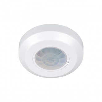 KANLUX 37364 | Kanlux pohybový senzor PIR 360° - ZONA MINI-W - kruhový svetelný senzor - súmrakový spínač biela