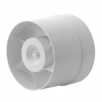 KANLUX 70903 | Kanlux trubkový ventilátor Ø150 200m3/h - WK 15 - kruhový tepelná poistka IP24 biela