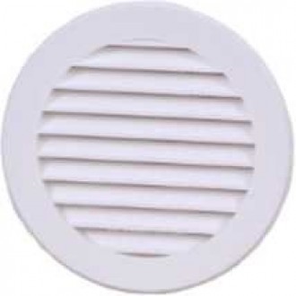 KANLUX VR150 | Kanlux ventilačná mriežka Ø150 pre potrubný ventilátor kruhový sieťka proti hmyzu UV biela