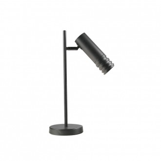 KLAUSEN 108007 | UNIQUE Drill Klausen stolové svietidlo 45cm prepínač na vedení 1x GU10 čierna