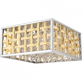 KLAUSEN 140002 | UNIQUE Columbus Klausen stropné svietidlo regulovateľná intenzita svetla 1x LED 1800lm 3000K chróm, zlatý