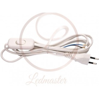 LEDMASTER 1992 | Ledmaster kábel s napájaním 230V EURO doplnok - - - prepínač biela