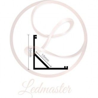 LEDMASTER 2027 | Ledmaster hliníkový led profil doplnok - LP202/LP203 - chrom, matné