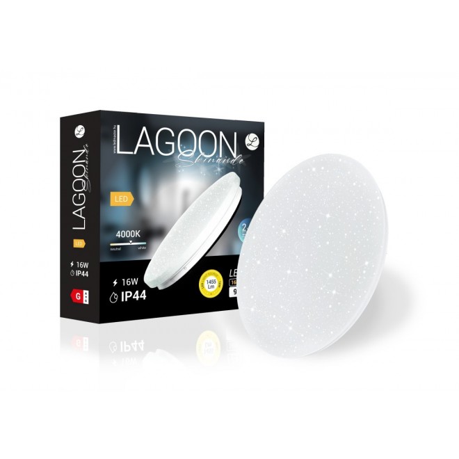 LEDMASTER 5373 | Lagoon-Skinande Ledmaster stropné svietidlo - LAGOON BHLSK16 - IP44 biela