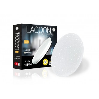 LEDMASTER 5374 | Lagoon-Skinande Ledmaster stropné svietidlo - LAGOON BHLSK24 - IP44 biela