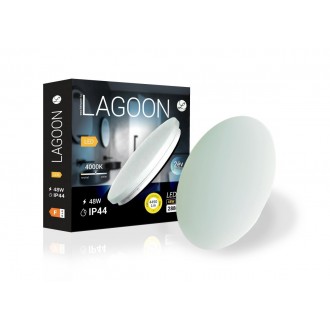 LEDMASTER 5377 | Lagoon-Skinande Ledmaster stropné svietidlo - LAGOON TIA484000K - IP44 biela