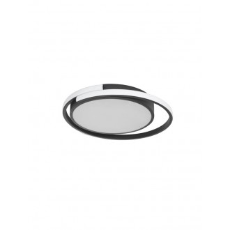 NOVA LUCE 9081206 | Odrey Nova Luce stropné svietidlo kruhový 1x LED 1540lm 3000K matná čierna, opál