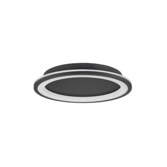 NOVA LUCE 9212918 | Oggy Nova Luce stropné svietidlo kruhový 1x LED 2223lm 3000K matná čierna, opál