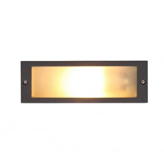 NOWODVORSKI 4907 | InaN Nowodvorski zabudovateľné svietidlo obdĺžnik navrhované na úsporné žiarovky 1x E27 IP65 grafit, priesvitná