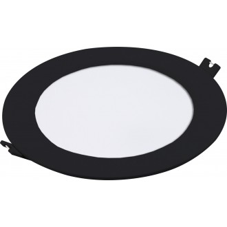 RABALUX 71226 | Shaun2 Rabalux zabudovateľné LED panel Ø170mm 1x LED 800lm 3000K čierna, biela