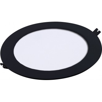 RABALUX 71227 | Shaun2 Rabalux zabudovateľné LED panel Ø220mm 1x LED 1200lm 3000K čierna, biela