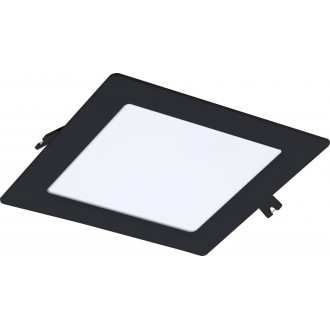 RABALUX 71230 | Shaun2 Rabalux zabudovateľné LED panel 170x170mm 1x LED 800lm 3000K čierna, biela