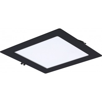 RABALUX 71231 | Shaun2 Rabalux zabudovateľné LED panel 220x220mm 1x LED 1200lm 3000K čierna, biela