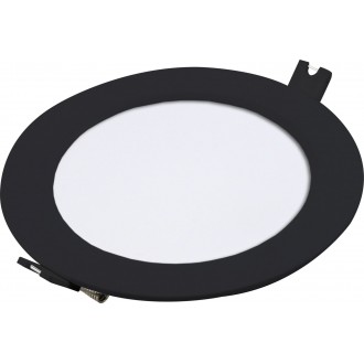 RABALUX 71241 | Shaun2 Rabalux zabudovateľné LED panel Ø120mm 1x LED 420lm 4000K čierna, biela