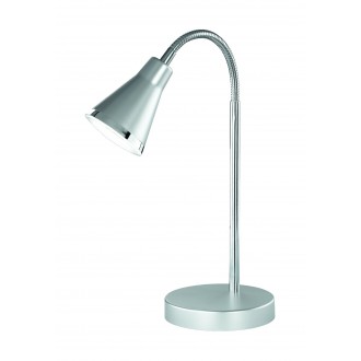 TRIO R52711187 | Arras Trio stolové svietidlo 47cm prepínač na vedení flexibilné 1x LED 350lm 3000K chróm, titán