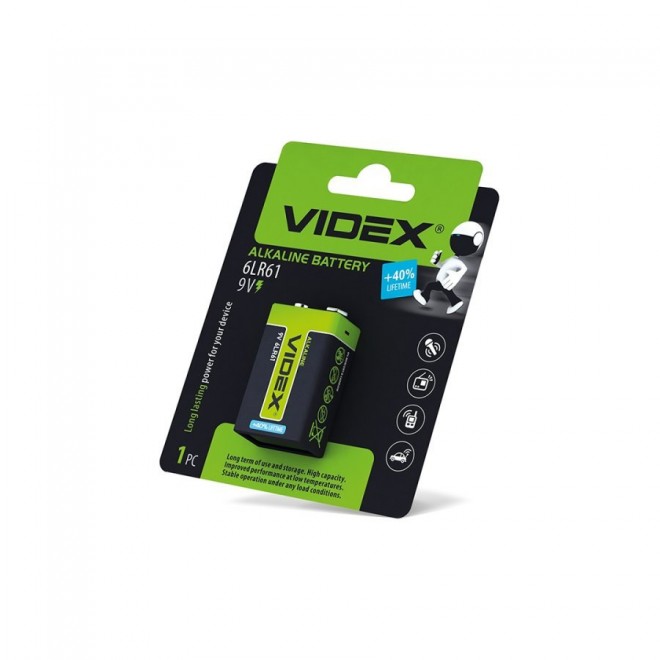 VIDEX 6LR61/9V/B | Videx alkalická batéria 6LR61/9V - LEDMASTER 5189 -